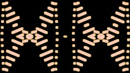 An abstract digital image based on the tradtional Tongan kupesi form.