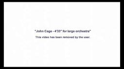 John Cage - 4'33" [Removal]
