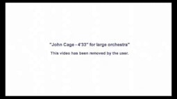 John Cage - 4'33" [Removal]