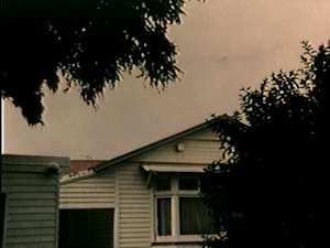 Grainy image of a house