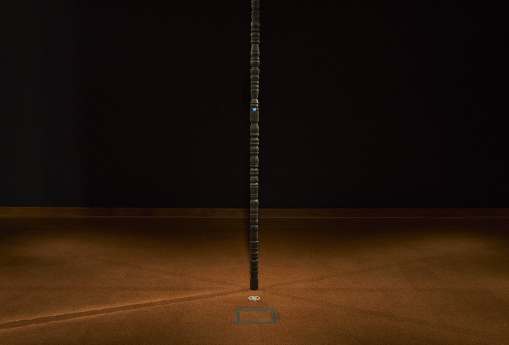 Miranda Bellamy and Amanda Fauteux, Signal, Echo (2024). Installation view, Radicant, Hocken Gallery, Ōtepoti Dunedin, 2025. Image courtesy of Hocken Collections Te Uare Taoka o Hākena.