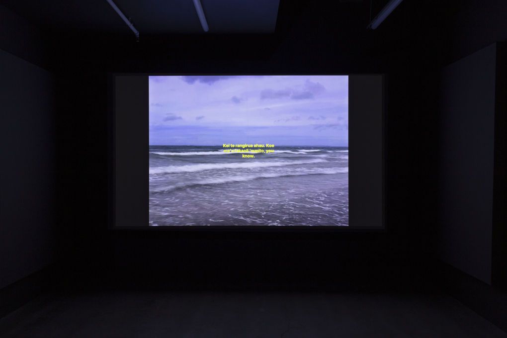Manu Vaea, Low Tide (2025). Installation view, Enjoy Contemporary Art Space, Te Whanganui-a-Tara Wellington, 2025. Photo by Cheska Brown.
