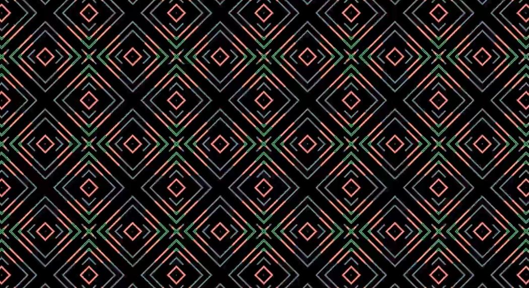 An abstract digital pattern based on Pasifika motifs
