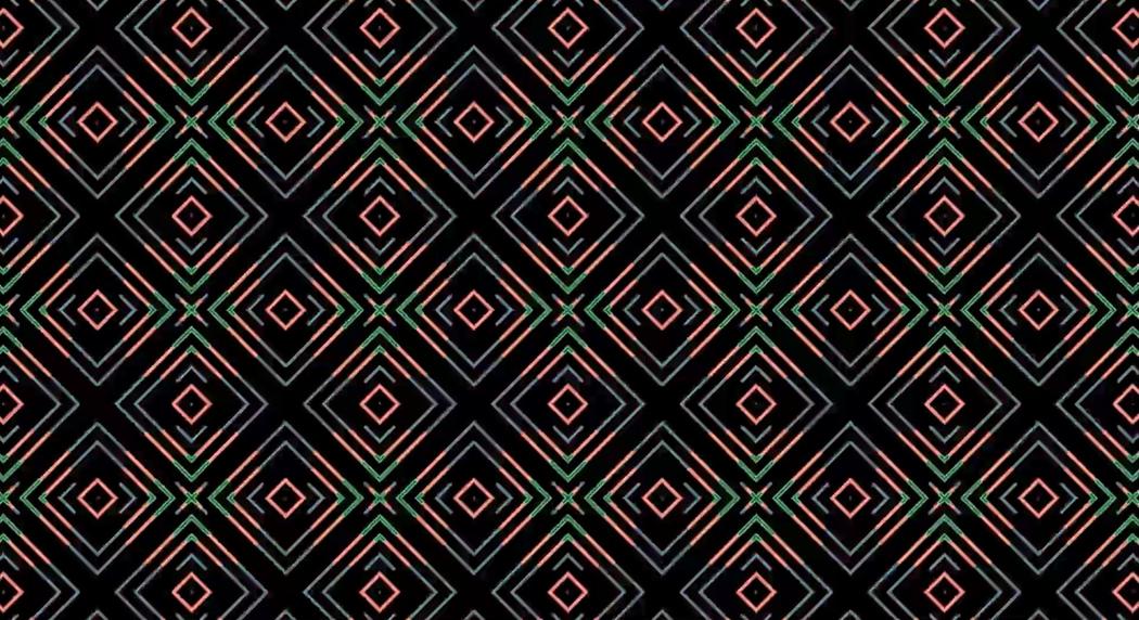 An abstract digital pattern based on Pasifika motifs