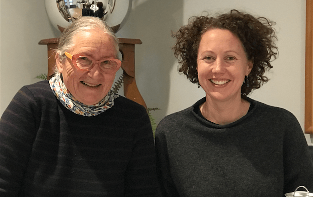 Two women smiling, Stephanie Beth and Emma Fitts