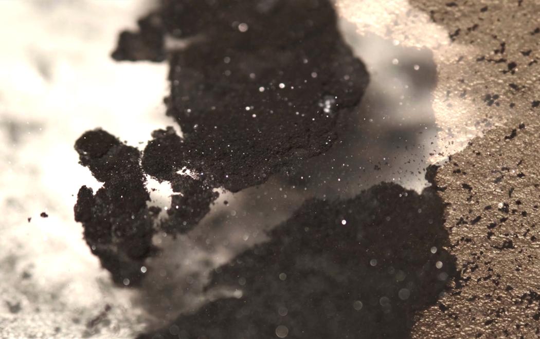 Animated layers of brown dirt and sand
