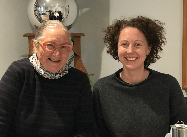 Two women smiling, Stephanie Beth and Emma Fitts