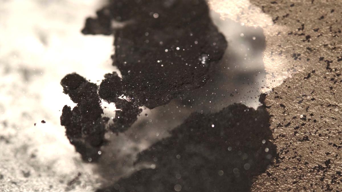 Animated layers of brown dirt and sand