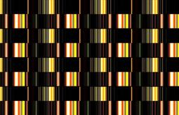 A repeated series of coloured bars orange, green, and brown.
