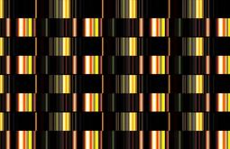 A repeated series of coloured bars orange, green, and brown.