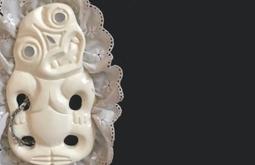 A white tiki is made to talk as a deepfake.