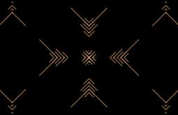 Orange arrow pattern on a black background.