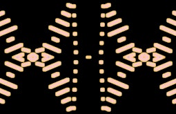 An abstract digital image based on the tradtional Tongan kupesi form.