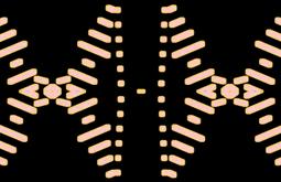 An abstract digital image based on the tradtional Tongan kupesi form.
