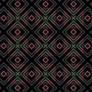 An abstract digital pattern based on Pasifika motifs