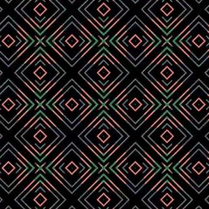 An abstract digital pattern based on Pasifika motifs