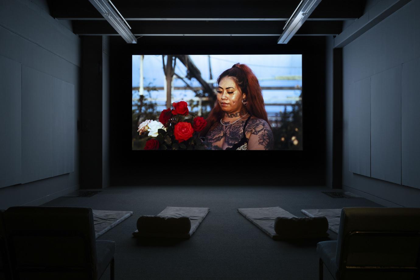 Installation view, Legacies, Te Pātaka Toi Adam Art Gallery, Te Whanganui-a-Tara Wellington, 2023. Photo by Ted Whitaker.