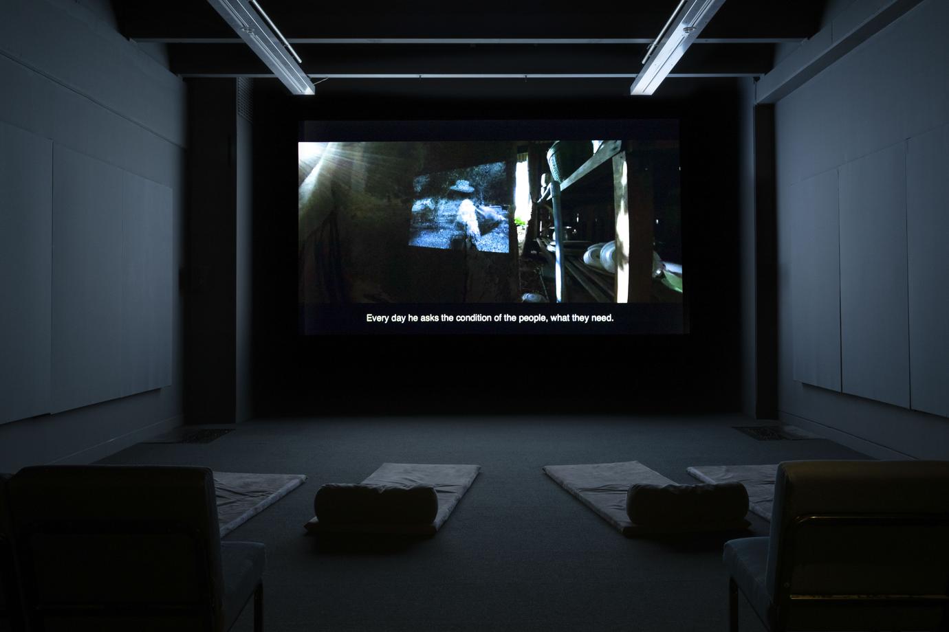 Ukrit Sa-nguanhai, Trip After (2022). Installation view, Legacies, Te Pātaka Toi Adam Art Gallery, Te Whanganui-a-Tara Wellington, 2023. Photo by Ted Whitaker.